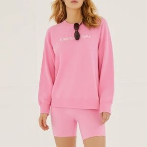 Something Navy pink sweatshirt